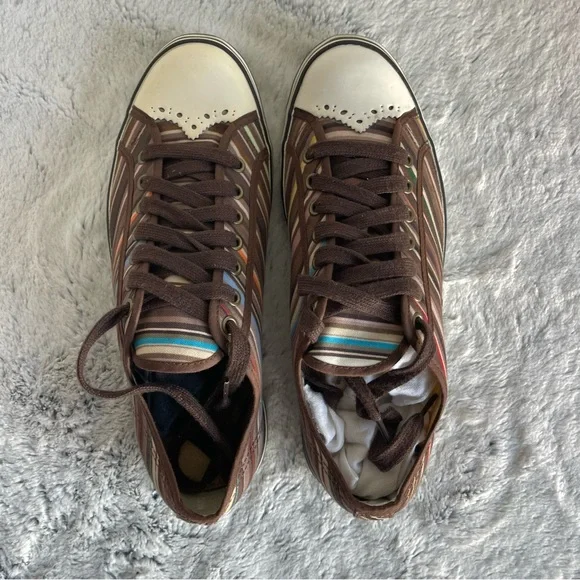 Paul Smith Men Shoes Multicolor Signature Striped Size UK 7 US 8 - Picture 6 of 12